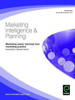 cover image of Marketing Intelligence & Planning, Volume 29, Issue 6